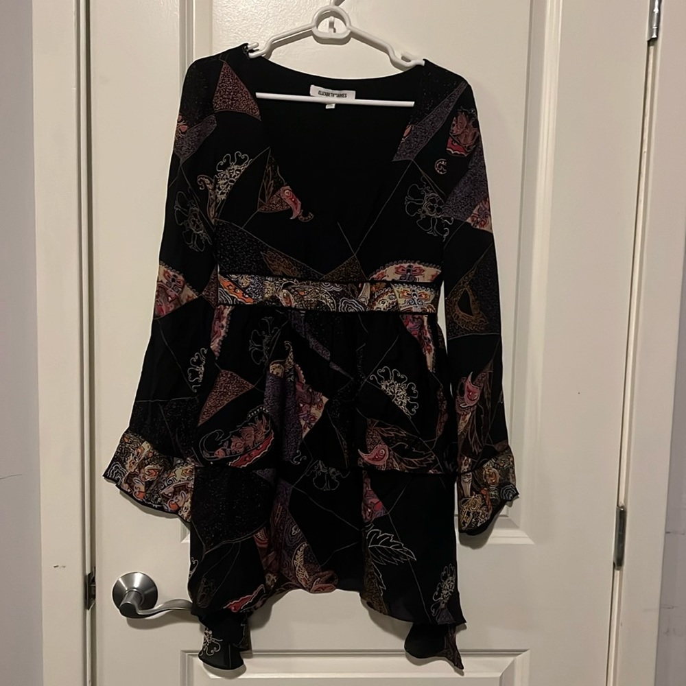 Elizabeth and James, Size 2, Black Flowing dress